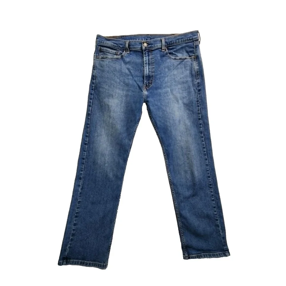 Levi's 505 Regular Fit Blue Jeans Mens 38x30 Straight Leg Medium Wash Denim